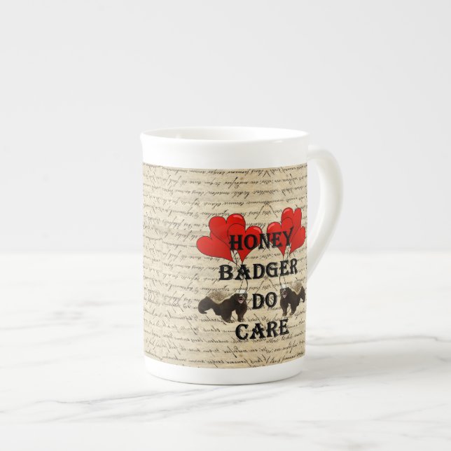 Hone badger do care bone china mug (Front Right)