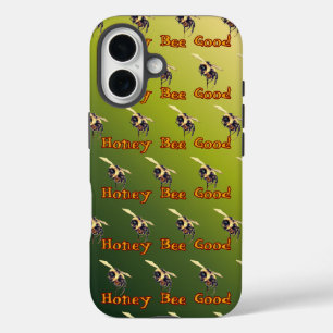 Hone Bee Good - On Green Gradient iPhone 16 Case