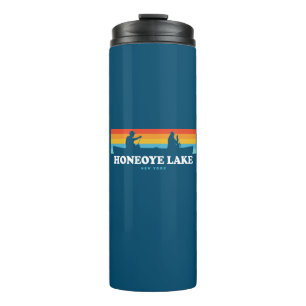 Honeoye Lake New York Canoe Thermal Tumbler