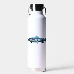 Honeoye Lake New York Fish Water Bottle