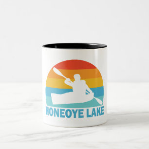 Honeoye Lake New York Kayak Two-Tone Coffee Mug