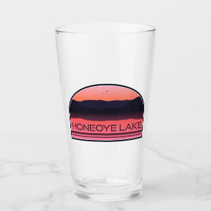 Honeoye Lake New York Red Sunrise Glass