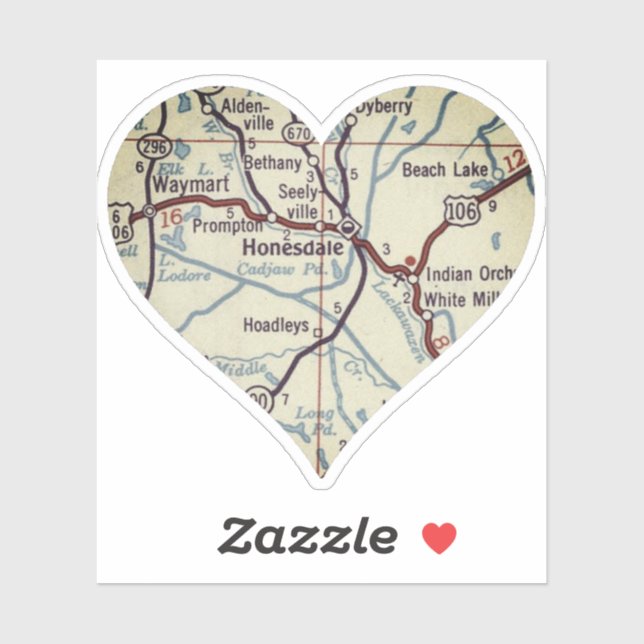 Honesdale PA Vintage Map (Sheet)