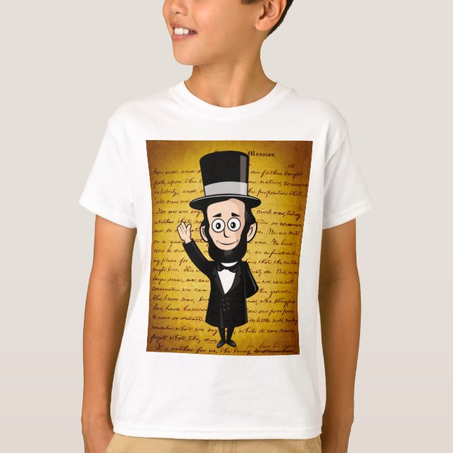 Honest Abe and His Gettysburg Address T-Shirt (Front)