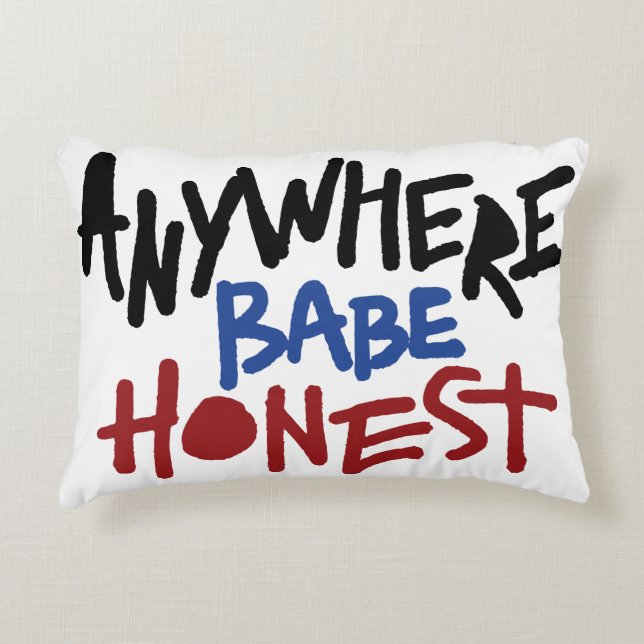 Honest babe can sleep well decorative cushion (Front)