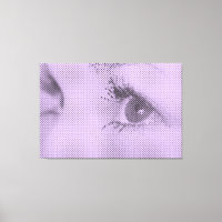 Honest Black&Lilac Halftone Effect Female Glance