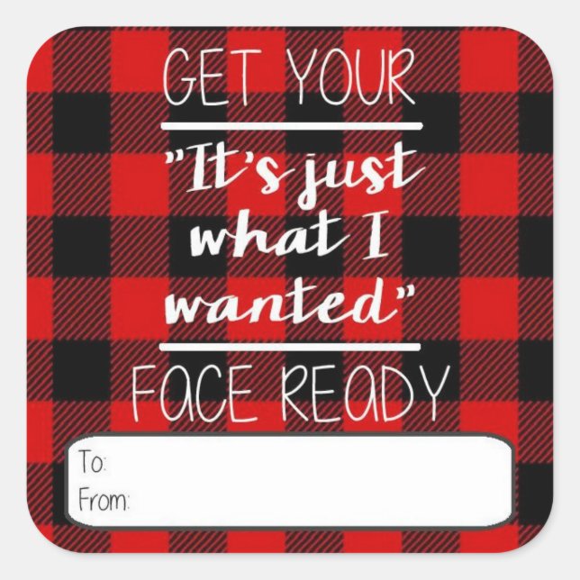 Honest Gift Tag Label (Front)