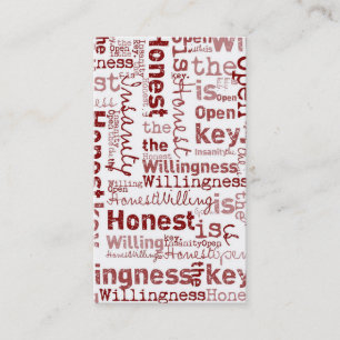 Honest Open Willing Business Card