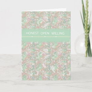Honest, Open Willing, Support Card