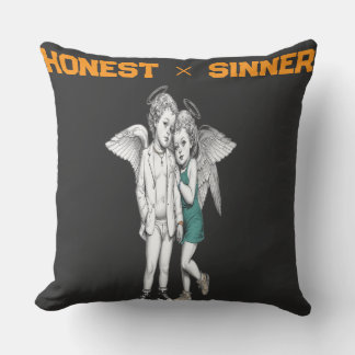 Honest & Sinner Love Art Collection Throw Pillow