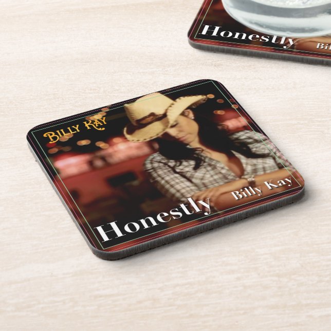 Honestly by Billy Kay CD Cover Beverage Coasters (Left Side)