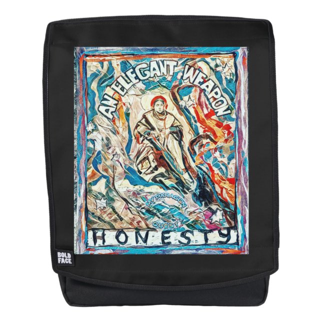 Honesty, an elegant weapon  backpack (Front)