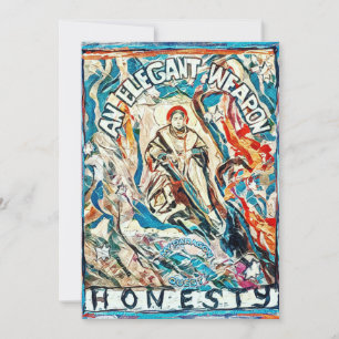 Honesty, an elegant weapon holiday card