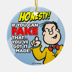 Honesty Ceramic Tree Decoration