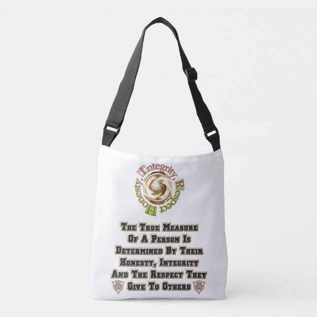 Honesty Integrity Respect MXT Crossbody Bag (Front)