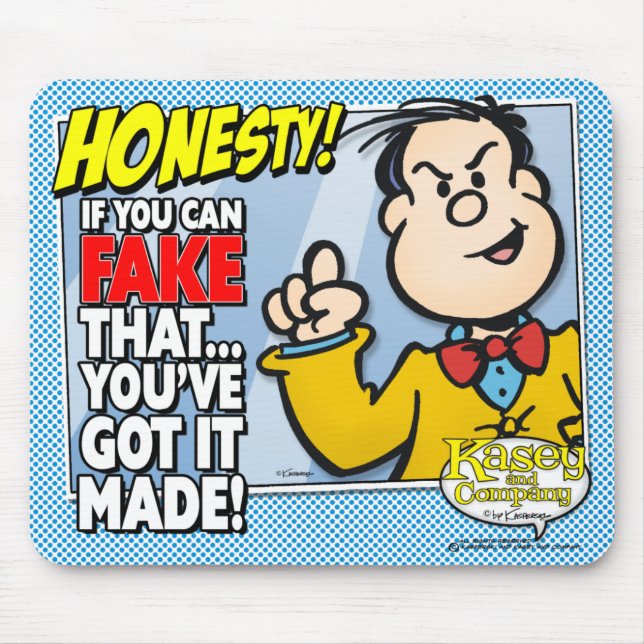 Honesty Mouse Mat (Front)