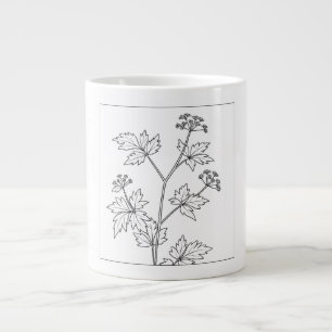 Honewort - Cryptotaenia canadensis - Native Plants Large Coffee Mug