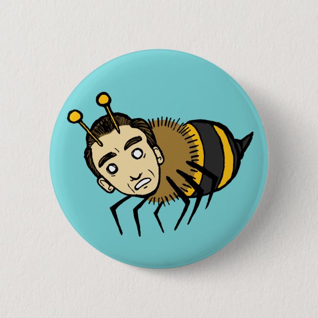 Honey 6 Cm Round Badge (Front)