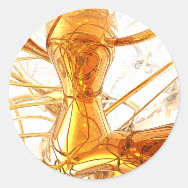 Honey Abstract Sticker (Front)