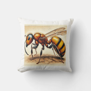 honey ant dorsal view 031024IREF235 - Watercolor Cushion
