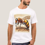 honey ant dorsal view 031024IREF235 - Watercolor T-Shirt<br><div class="desc">honey ant dorsal view 031024IREF235 - Watercolor by John Pintow - Explore the beauty of wildlife with this exquisite watercolor art collection. Each artwork captures the vibrant essence of various animals and insects,  showcasing detailed textures and rich colors. Ideal for those who cherish nature's artistry.</div>