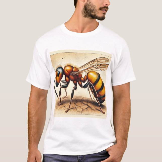 honey ant dorsal view 031024IREF235 - Watercolor T-Shirt (Front)