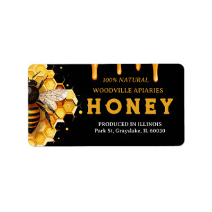 Honey Apiary Container Label