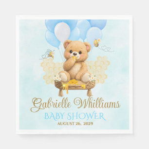 Honey Baby Shower - Teddy bear baby shower Napkin
