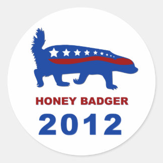 HONEY BADGER 2012 CLASSIC ROUND STICKER