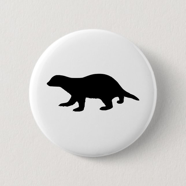 Honey Badger 6 Cm Round Badge (Front)