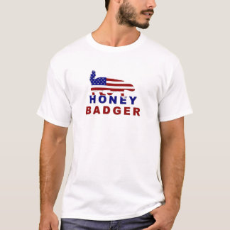 honey badger american flag T-Shirt