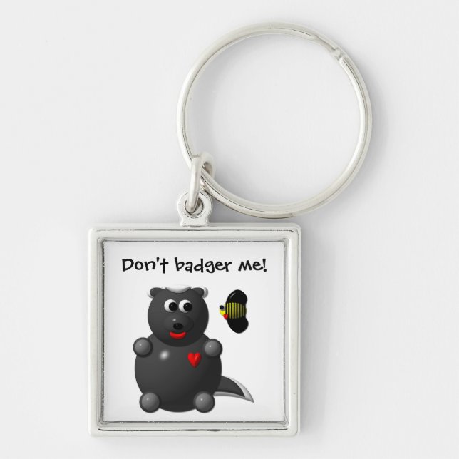 Honey Badger and Honey Bee Key Ring (Front)