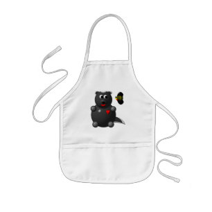 Honey Badger and Honey Bee Kids Apron