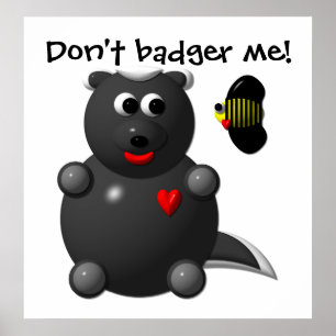 Honey Badger and Honey Bee Poster