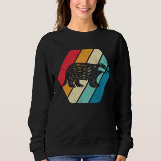 Honey Badger Animal Wildlife Retro Sweatshirt