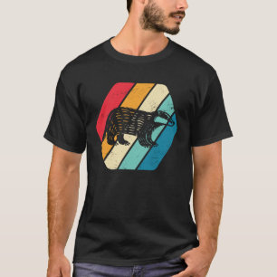 Honey Badger Animal Wildlife Retro T-Shirt