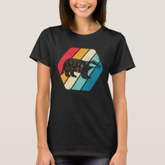 Honey Badger Animal Wildlife Retro T-Shirt
