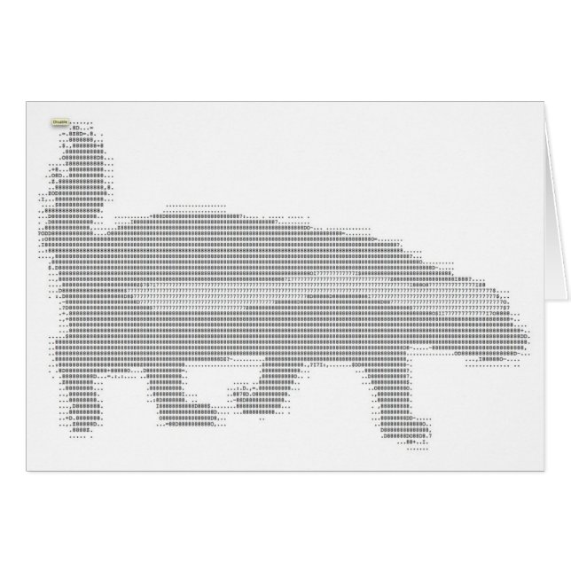 honey badger ascii (Front Horizontal)