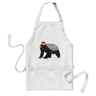 Honey Badger Badass christmas  Standard Apron