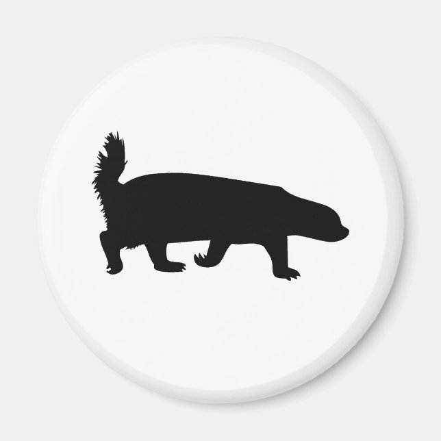 Honey Badger Black Magnet (Front)