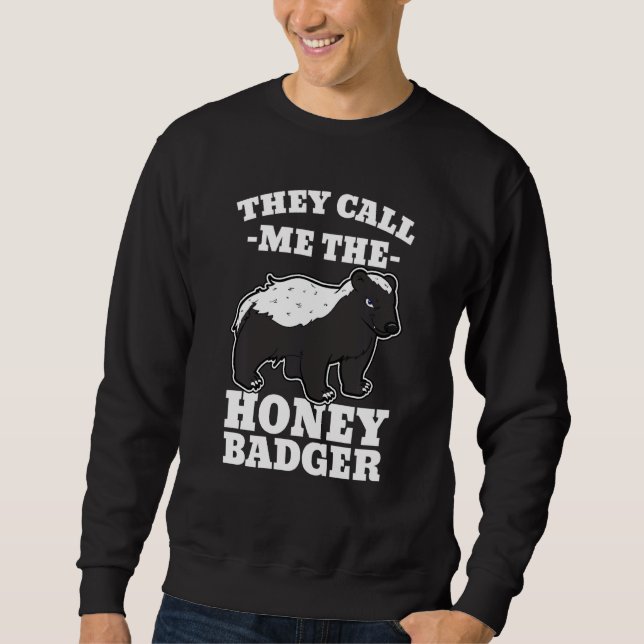Honey Badger Claws Weasel Wolverines Carnivora  Id Sweatshirt (Front)