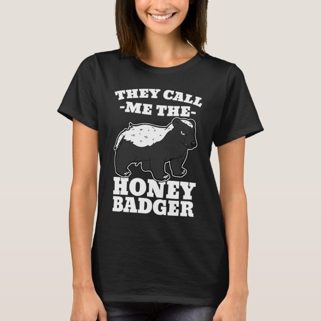 Honey Badger Claws Weasel Wolverines Carnivora  Id T-Shirt (Front)