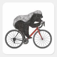 Honey Badger Cycling Funny Badass Animal Cyclist