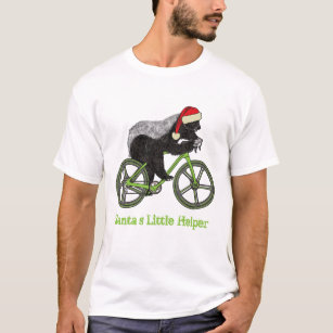 Honey Badger Cycling Funny Badass Festive Quote T-Shirt
