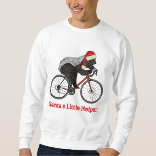 Honey Badger Cycling Funny Badass Festive Slogan Sweatshirt