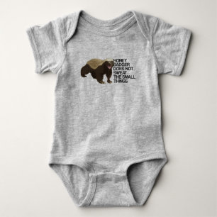 Honey Badger Does Not Sweat The Small Things Baby Bodysuit