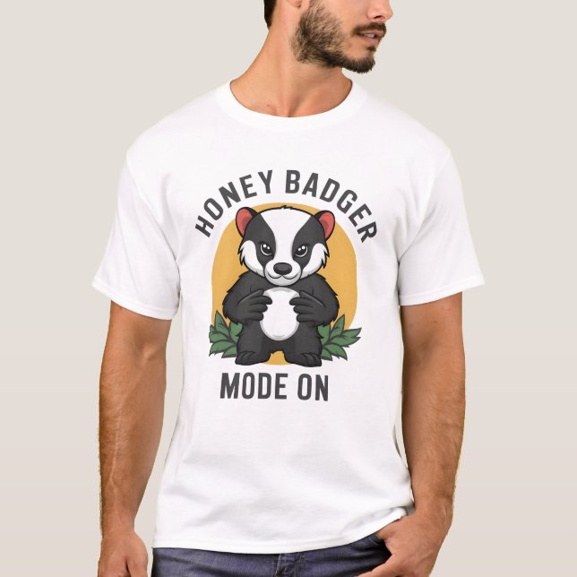 Honey Badger Fearless Wild Animal Wildlife T-Shirt (Front)