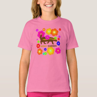 honey badger flowers T-Shirt