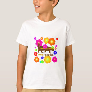 honey badger flowers T-Shirt