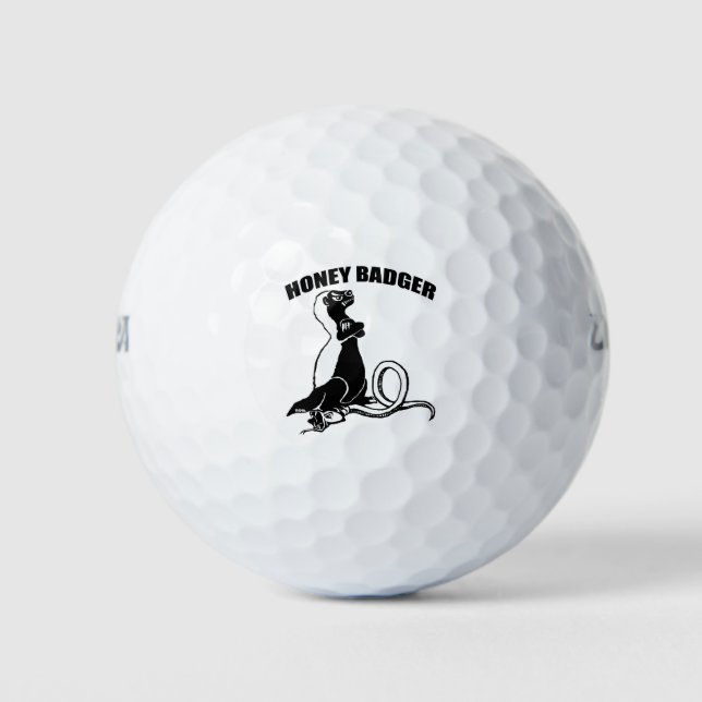 Honey badger golf balls (Front)